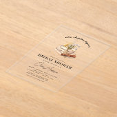 Wildflower boek Nieuw hoofdstuk begint met Vrijgez Acryl Uitnodigingen (Laagn)