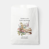 Wildflower Boek Thema Baby shower Bedankzakje (Voorkant)