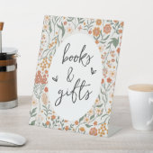 Wildflower boeken & geschenken reclamebord met voetstuk (Insitu)