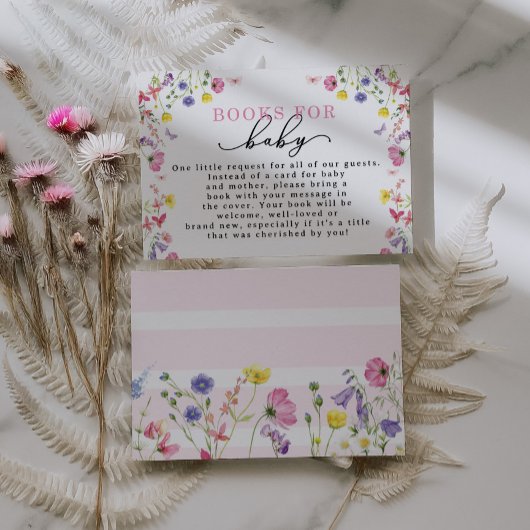 Wildflower Boeken voor Baby Request Kaart | bewerk