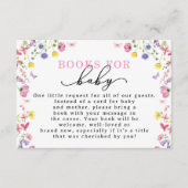 Wildflower Boeken voor Baby Request Kaart | bewerk (Voorkant)
