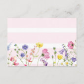 Wildflower Boeken voor Baby Request Kaart | bewerk (Achterkant)