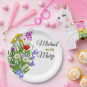 Wildflower Boeket-23387- Papieren Bordje (Feest)