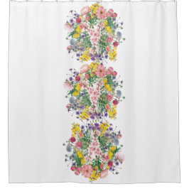 Wildflower Boeket Douchegordijn