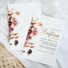  Wildflower Boeket Meisje Bloemen Doop Kaart