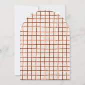 Wildflower boeket rustieke boog grillige douche kaart (Achterkant)