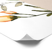 Wildflower Boho Baby in Bloom Baby shower Poster (Hoek)