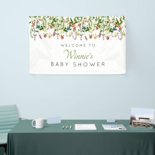 Wildflower Boho Baby shower Banner (Beurs)