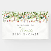 Wildflower Boho Baby shower Banner (Horizontaal)