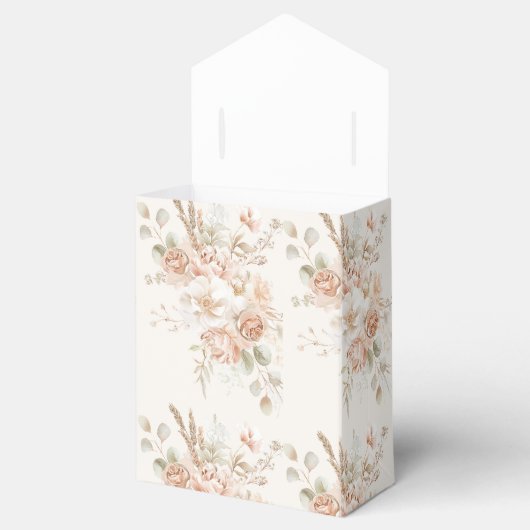 Wildflower Boho Baby shower Bedankdoosjes (Geopend)