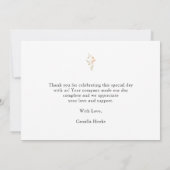 Wildflower Boho Baby shower bedankje Bedankkaart (Achterkant)