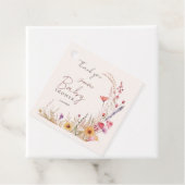 Wildflower Boho Baby shower Bedankjes Labels (In situ)
