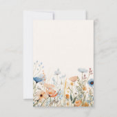 Wildflower Boho Baby shower Bedankkaart (Achterkant)