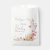 Wildflower Boho Baby shower Bedankzakje (Voorkant)