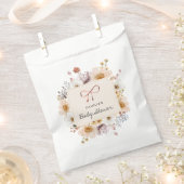 Wildflower Boho Baby shower Bedankzakje (Geknipt)