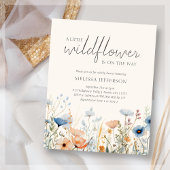 Wildflower Boho Baby shower Budget Uitnodiging