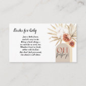 Wildflower Boho Baby shower Enclosure Kaart Floral (Voorkant)