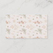 Wildflower Boho Baby shower Enclosure Kaart Floral (Achterkant)