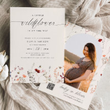 Wildflower Boho Baby shower groen