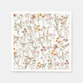 Wildflower Boho Baby shower in Bloom Garden Servet (Voorkant)