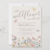 Wildflower Boho Baby shower Kaart (Voorkant)