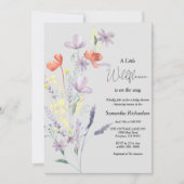 Wildflower Boho Baby shower Kaart (Voorkant)