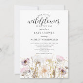 Wildflower Boho Baby shower Kaart (Voorkant)