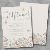 Wildflower Boho Baby shower Kaart