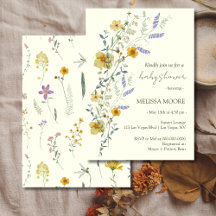 Wildflower Boho Baby shower