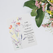 Wildflower Boho Baby shower Kaart