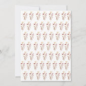 Wildflower Boho baby shower Kaart (Achterkant)