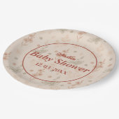 Wildflower Boho Baby shower Papier Bord Floral Rus (Gekanteld)