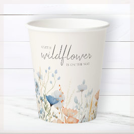 Wildflower Boho Baby shower Papieren Bekers