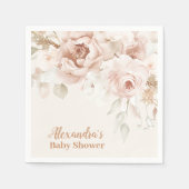 Wildflower Boho Baby shower Servet (Voorkant)