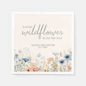 Wildflower Boho Baby shower Servet (Voorkant)