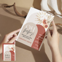 Wildflower Boho Baby shower Uitnodigen - Genderneu