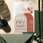 Wildflower Boho Baby shower Uitnodigen - Genderneu Kaart