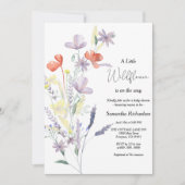 Wildflower Boho Baby shower Uitnodiging (Voorkant)