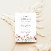 Wildflower Boho Baby shower Uitnodiging