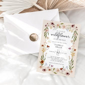 Wildflower Boho Baby shower Uitnodiging