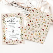 Wildflower Boho Baby shower Uitnodiging