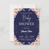 Wildflower Boho Baby shower Uitnodiging (Voorkant)