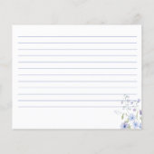 Wildflower boho bloemen recept kaart (Achterkant)