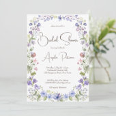 Wildflower boho bloemen vrijgezellenfeest kaart (Staand voorkant)