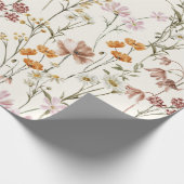 Wildflower Boho Bloom Garden Boho Cadeaupapier (Hoek)