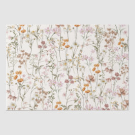 Wildflower Boho Bloom Garden Boho Tissuepapier