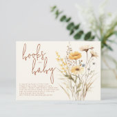 Wildflower Boho Boks voor Baby Informatiekaartje (Staand voorkant)