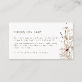 Wildflower Boho Boks voor Baby Informatiekaartje (Voorkant)