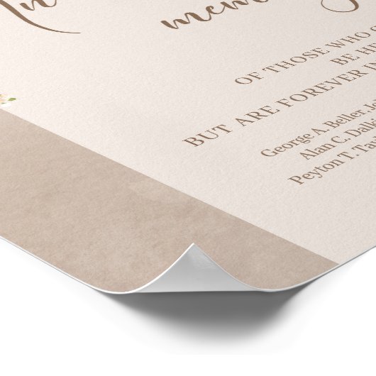 Wildflower boho boog minimalistisch In liefdevolle Poster (Hoek)