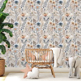 Wildflower Boho Botanische Honing Bijen Behang